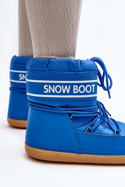 Women's tied snow boots blue Soia Women's tied snow boots blue Soia