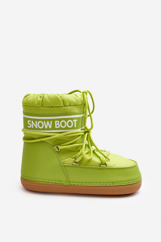 Women's tied snow boots in olive green Soia Women's tied snow boots in olive green Soia