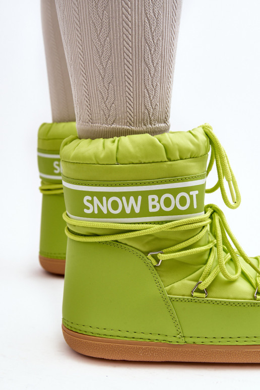 Women's tied snow boots in olive green Soia Women's tied snow boots in olive green Soia