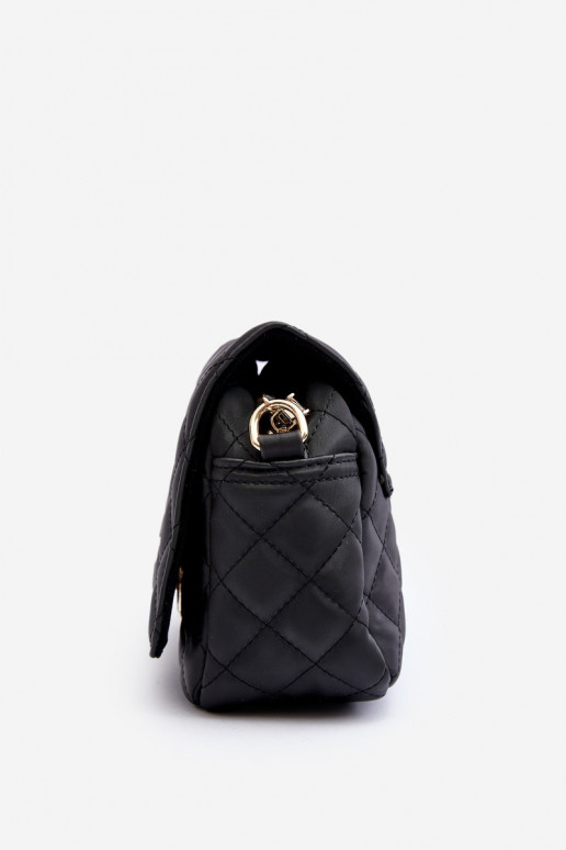 Quilted Messenger Bag NOBO NBAG-R3171-C020 Black Quilted Messenger Bag NOBO NBAG-R3171-C020 Black