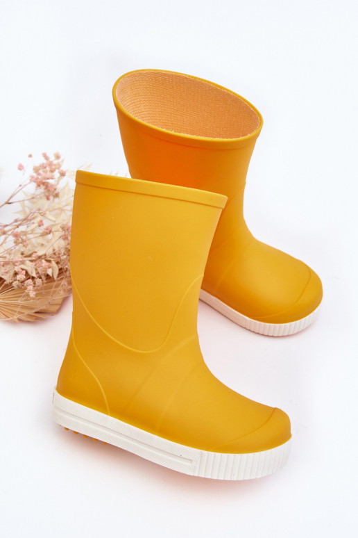 Children's rubber shoes Wave Gokids 979 yellow color