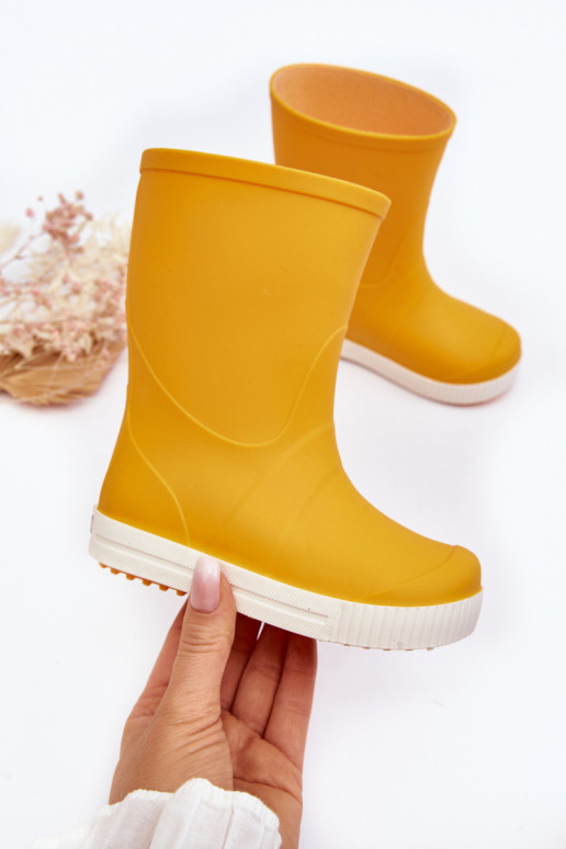 Children's rubber shoes Wave Gokids 979 yellow color