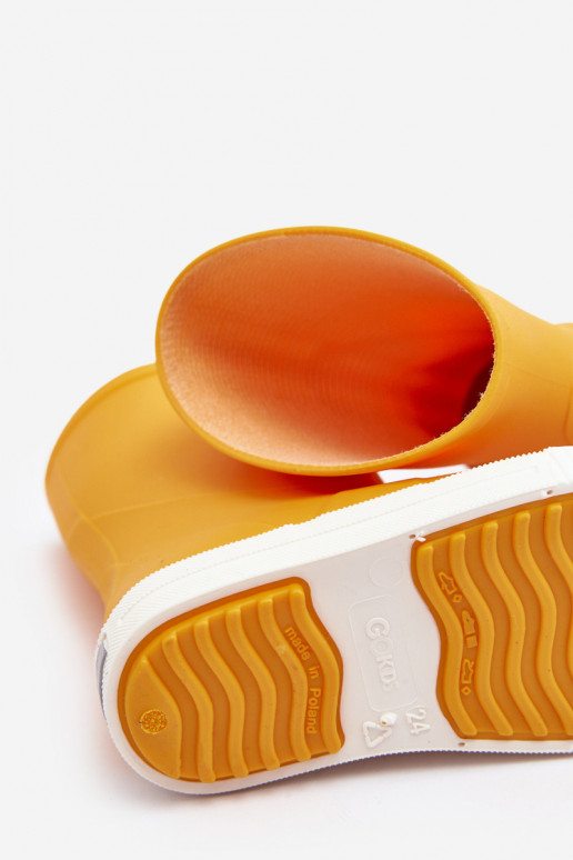 Children's rubber shoes Wave Gokids 979 yellow color