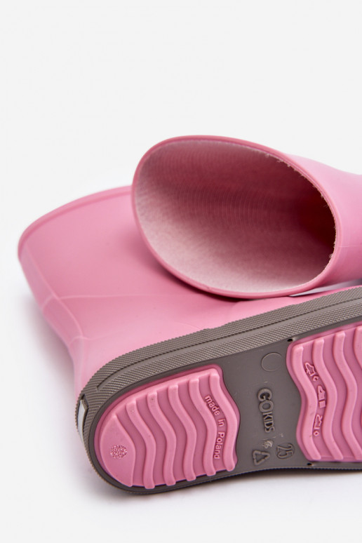 Children's rubber shoes Wave Gokids 979 pink color
