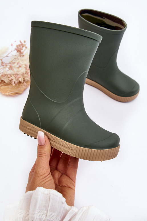 Children's rubber shoes Wave Gokids 979 green color