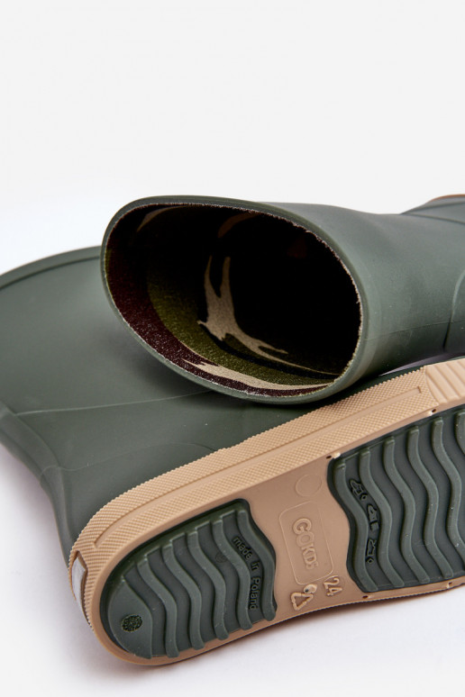 Children's rubber shoes Wave Gokids 979 green color