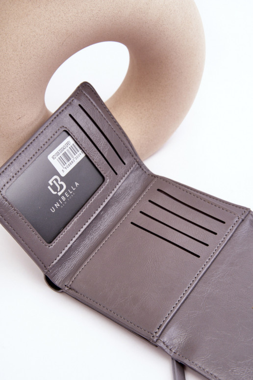 Joanela women's wallet in gray eco leather