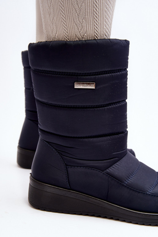 Warm Wedge Snow Boots Black Calena Warm Wedge Snow Boots Black Calena