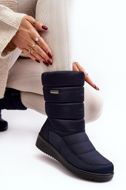 Warm Wedge Snow Boots Black Calena Warm Wedge Snow Boots Black Calena