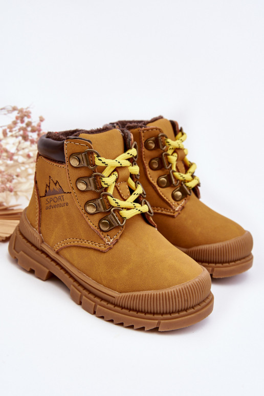 Children's Lined Boots Trappers Camel Walter Children's Lined Boots Trappers Camel Walter