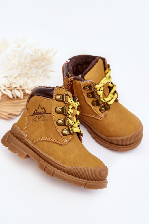 Children's Lined Boots Trappers Camel Walter Children's Lined Boots Trappers Camel Walter