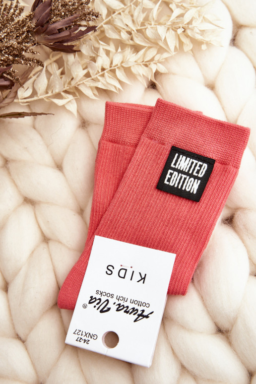 Children's socks pink color Children's socks pink color