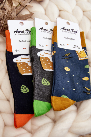 gray-green patterned socks 2