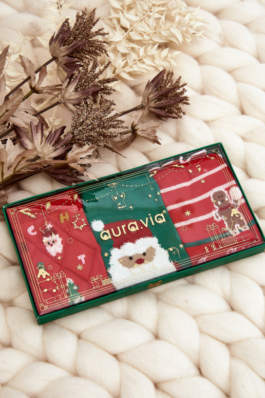 Set of 3 pairs of festive socks