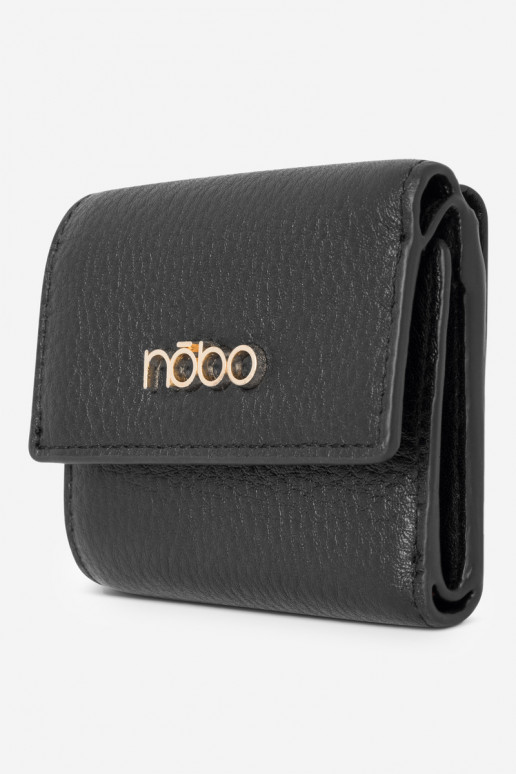 Women's Small Wallet Made of Natural Leather Nobo NPUR-LR110-C020 Black Women's Small Wallet Made of Natural Leather Nobo NPUR-LR110-C020 Black