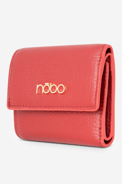 Women's Small Wallet Made of Natural Leather Nobo NPUR-LR110-C005 Red Women's Small Wallet Made of Natural Leather Nobo NPUR-LR110-C005 Red