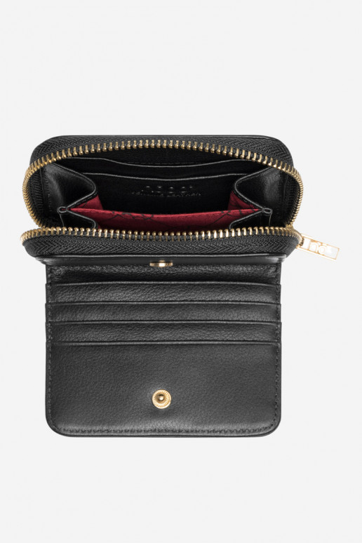 Women's Small Genuine Leather Wallet Nobo NPUR-LR0021-C020 Black Women's Small Genuine Leather Wallet Nobo NPUR-LR0021-C020 Black