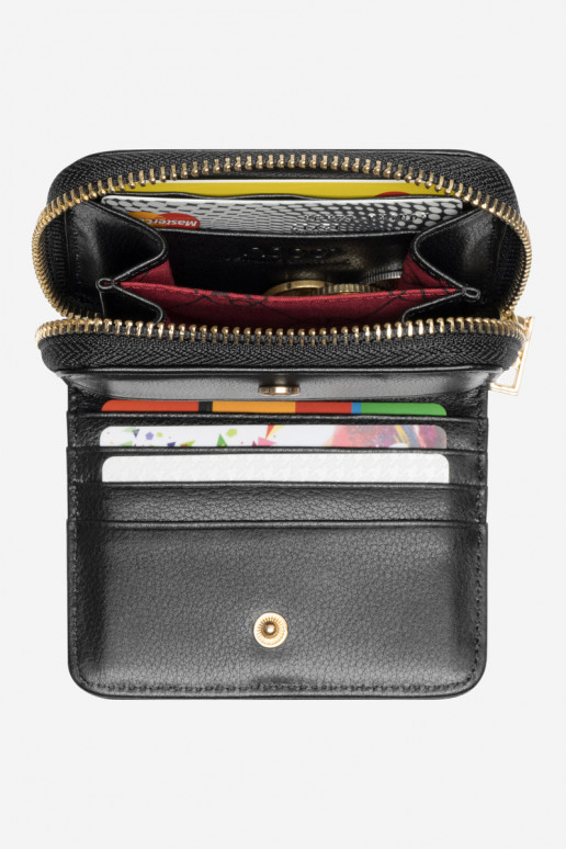 Women's Small Genuine Leather Wallet Nobo NPUR-LR0021-C020 Black Women's Small Genuine Leather Wallet Nobo NPUR-LR0021-C020 Black