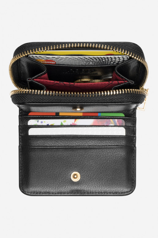 Women's Wallet Made of Natural Leather Animal Print Small Nobo NPUR-LR0020-C020 Black Women's Wallet Made of Natural Leather Animal Print Small Nobo NPUR-LR0020-C020 Black