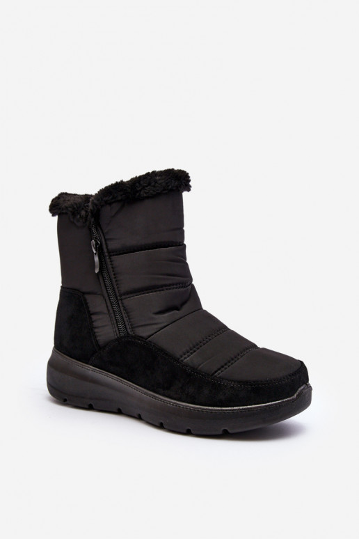 Women's Snow Boots with Faux Fur Black Primose Women's Snow Boots with Faux Fur Black Primose