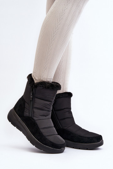 Women's Snow Boots with Faux Fur Black Primose 2