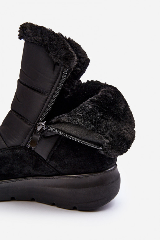 Women's Snow Boots with Faux Fur Black Primose Women's Snow Boots with Faux Fur Black Primose