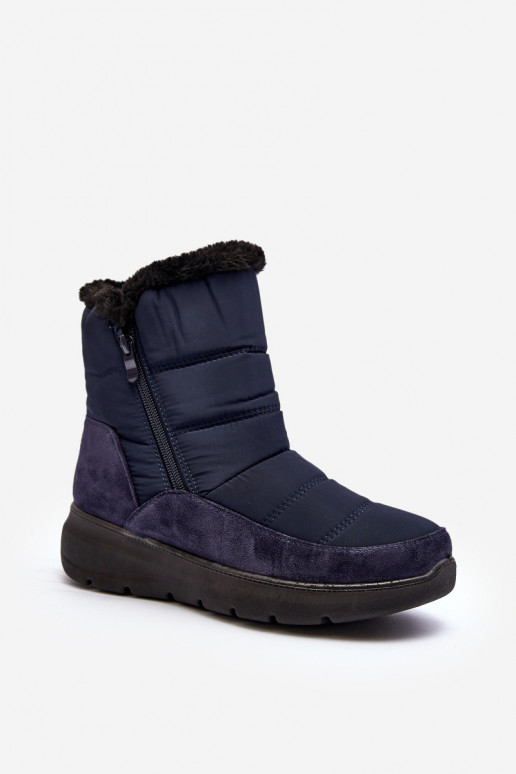 Women's Snow Boots with Fur Navy Primose Women's Snow Boots with Fur Navy Primose