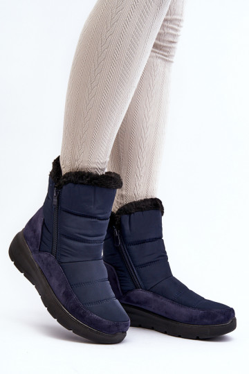 Women's Snow Boots with Fur Navy Primose 2