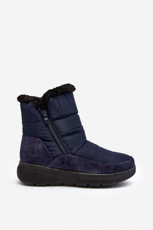 Women's Snow Boots with Fur Navy Primose Women's Snow Boots with Fur Navy Primose