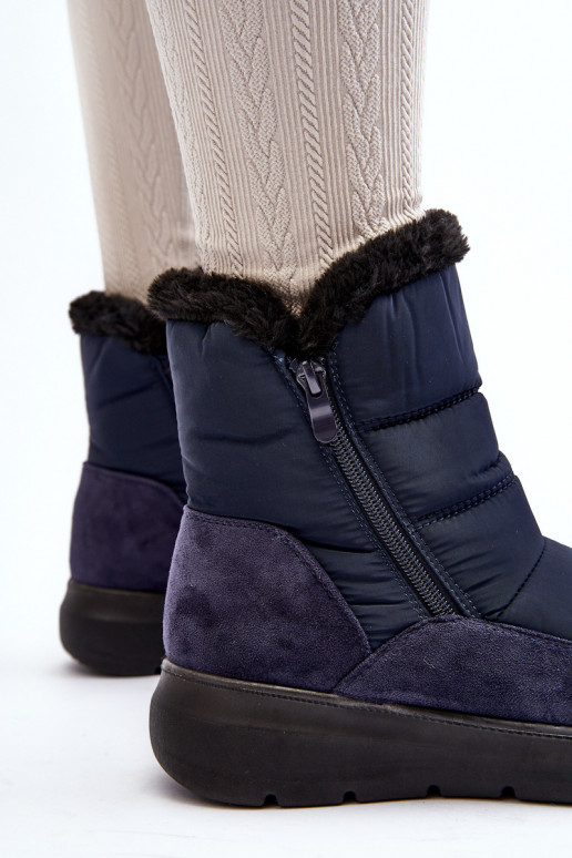 Women's Snow Boots with Fur Navy Primose Women's Snow Boots with Fur Navy Primose