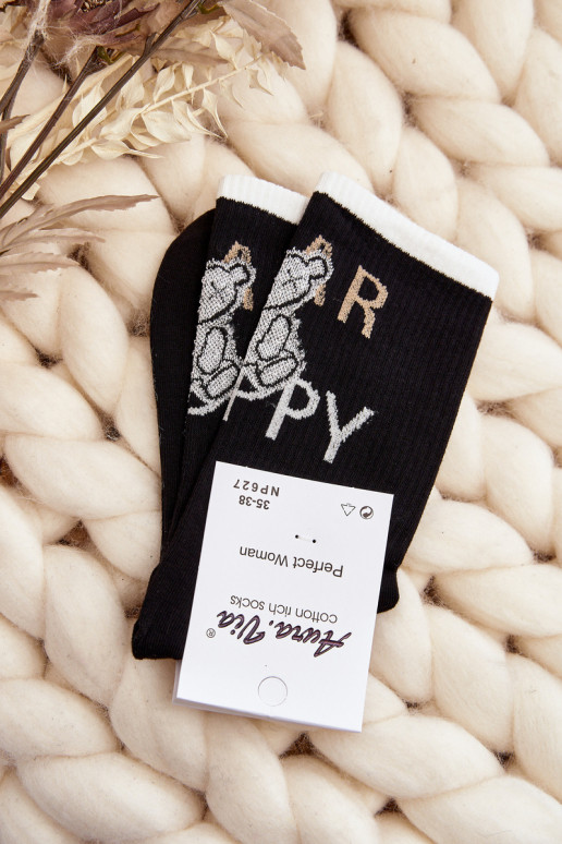 Socks with the inscription I m black