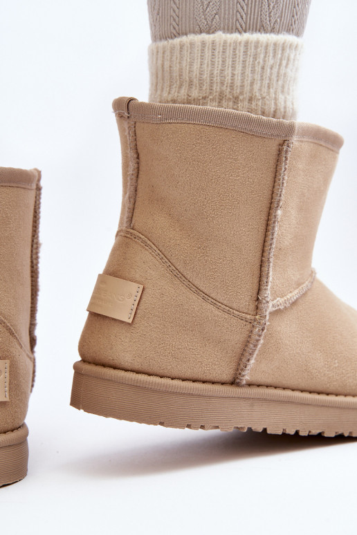 Women's Snow Boots Cross Jeans MM2R4023C Beige Women's Snow Boots Cross Jeans MM2R4023C Beige