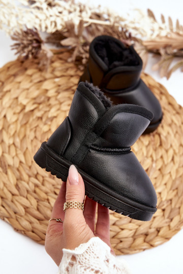 Children's insulated snow boots with fur lining black Benigna 2