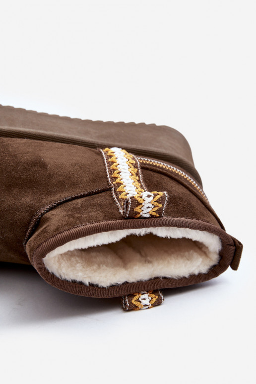 Platform Snow Boots with Dark Green Pattern Udra Platform Snow Boots with Dark Green Pattern Udra