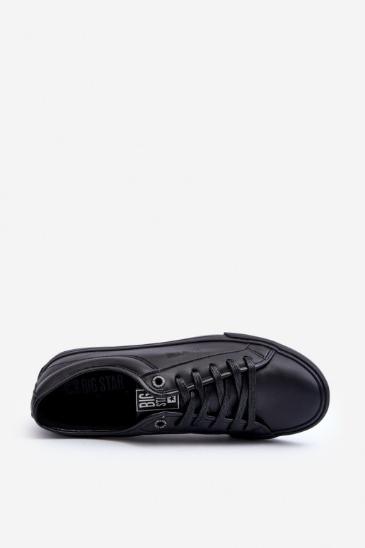 Men's Sneakers Made of Eco Leather Black Big Star JJ174234