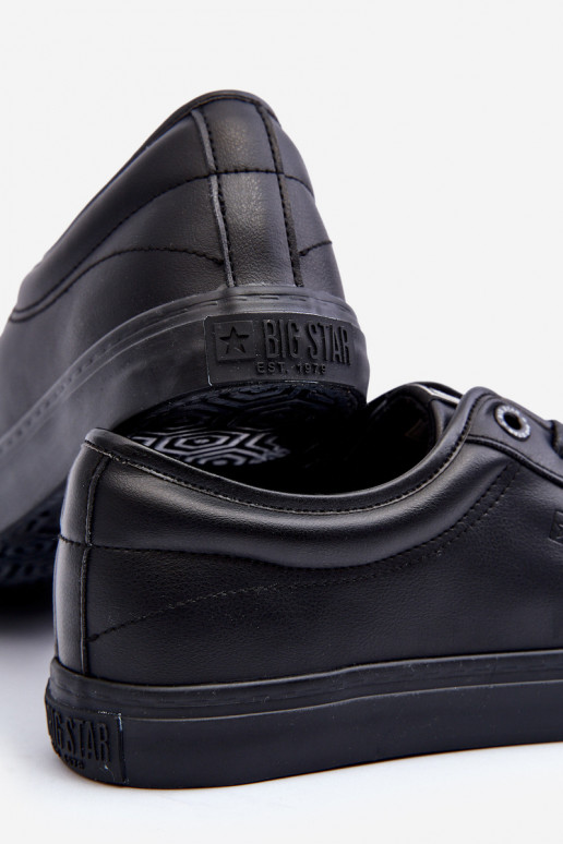Men's Sneakers Made of Eco Leather Black Big Star JJ174234