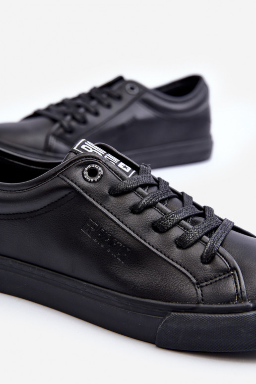 Men's Sneakers Made of Eco Leather Black Big Star JJ174234