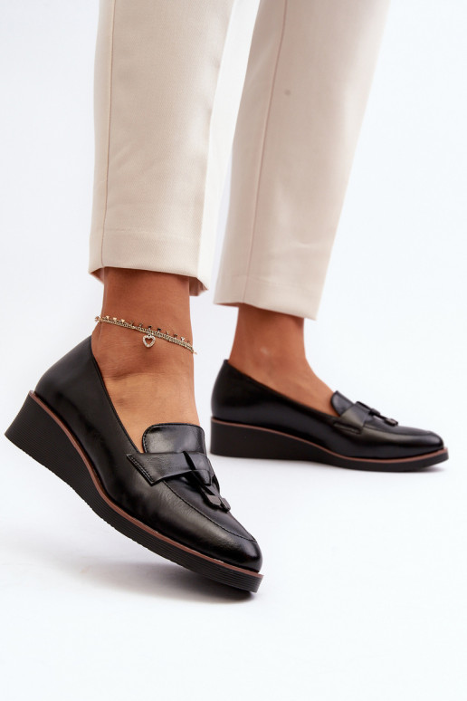 Women's Wedge Shoes with Embellishment Black Miliret Women's Wedge Shoes with Embellishment Black Miliret