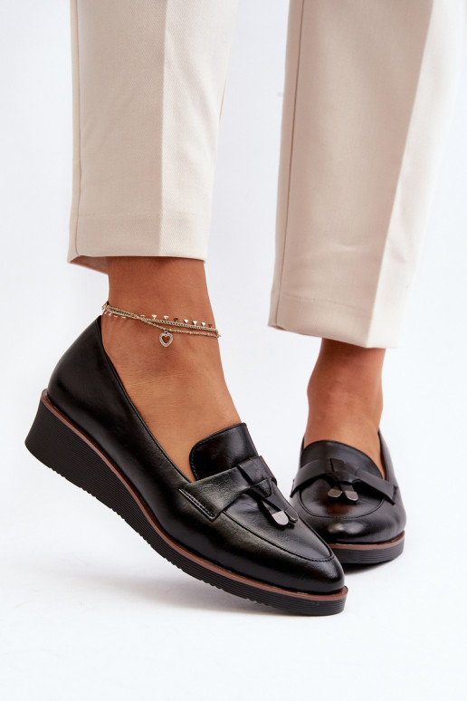 Women's Wedge Shoes with Embellishment Black Miliret Women's Wedge Shoes with Embellishment Black Miliret