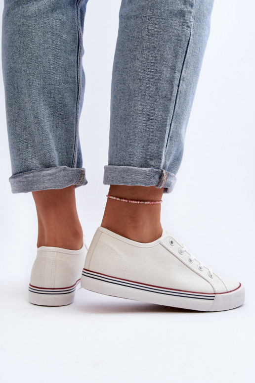 Women's Sneakers Made of Eco Leather White Lirean