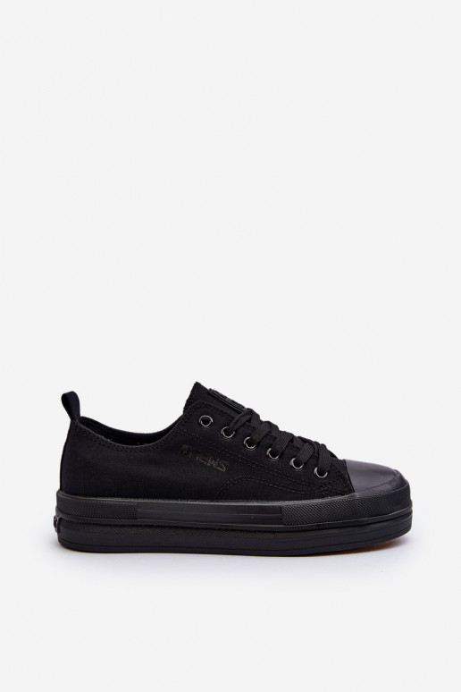 Women's Fabric Sneakers Black Staneva