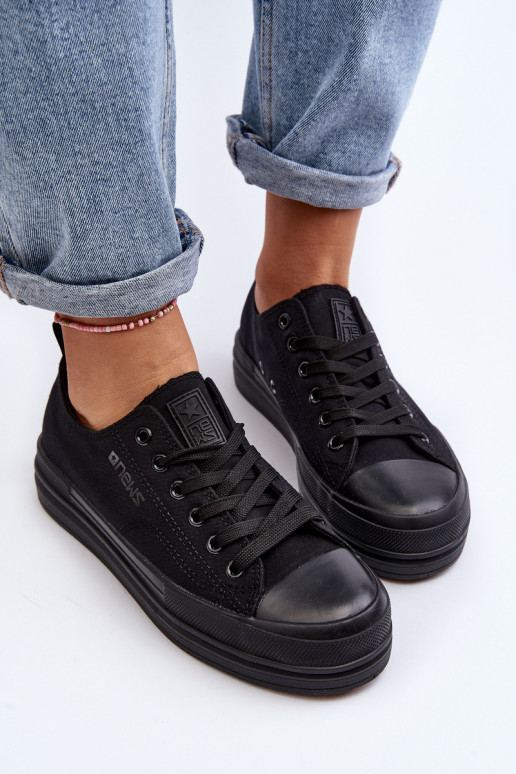 Women's Fabric Sneakers Black Staneva