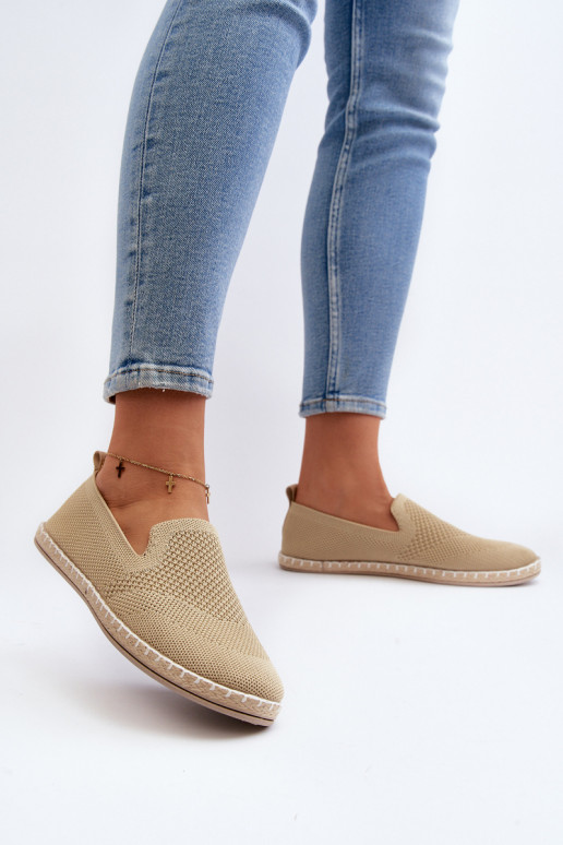Women's Beige Slip-On Espadrilles Harmonie