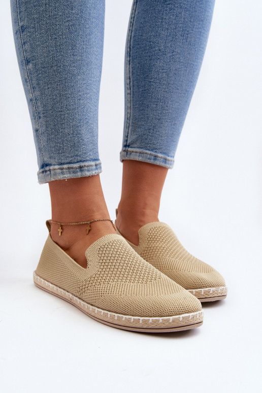 Women's Beige Slip-On Espadrilles Harmonie