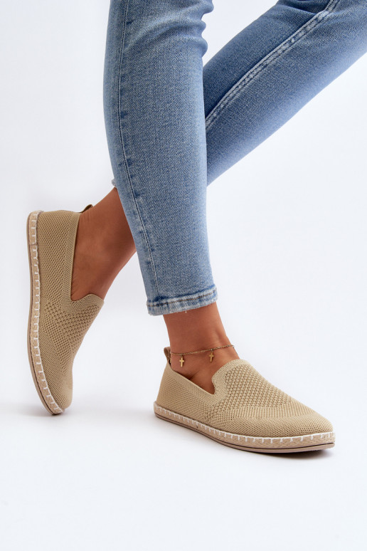 Women's Beige Slip-On Espadrilles Harmonie