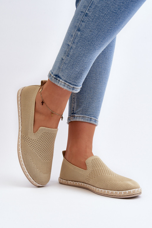 Women's Beige Slip-On Espadrilles Harmonie