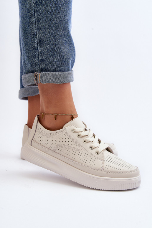 Women's Leather Sports Shoes Sneakers White Failla Women's Leather Sports Shoes Sneakers White Failla