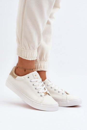 Women's sneakers made of eco leather white Tiraelle 2