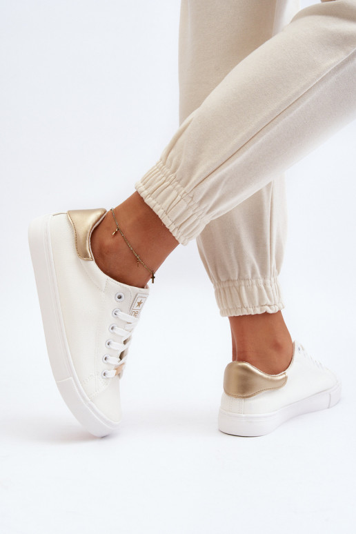 Women's sneakers made of eco leather white Tiraelle