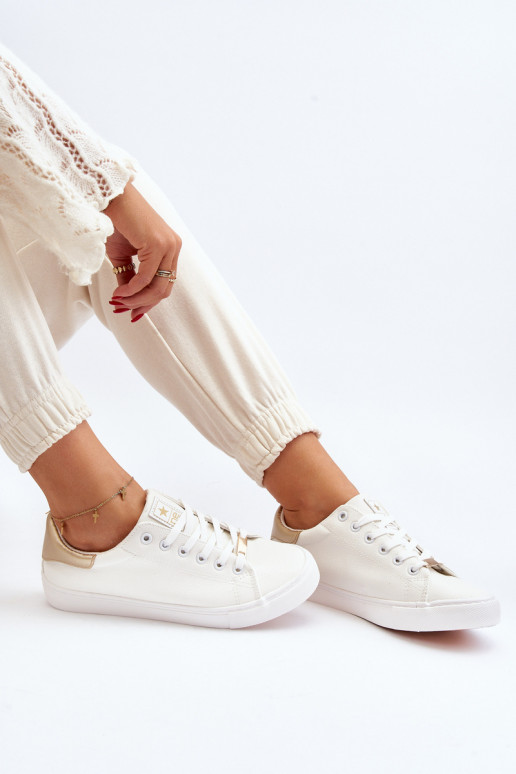 Women's sneakers made of eco leather white Tiraelle